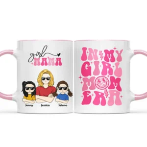In My Girl Mom Era - Birthday, Loving Gift For Mother - Personalized Accent Mug - Black M0505212031