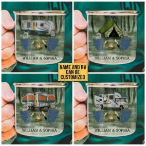 Personalized Camping Warm Hands Customized Campfire Mug