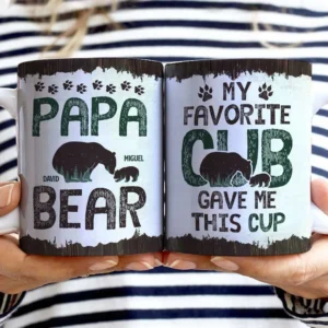 My Favorite Cub - Personalized White Edge-to-Edge Mug
