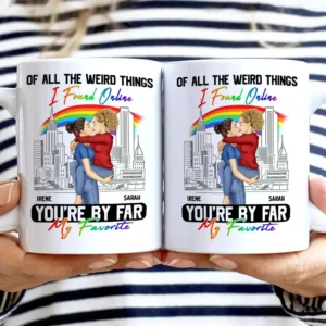 You Are By Far My Favorite - Personalized White Edge-to-Edge Mug