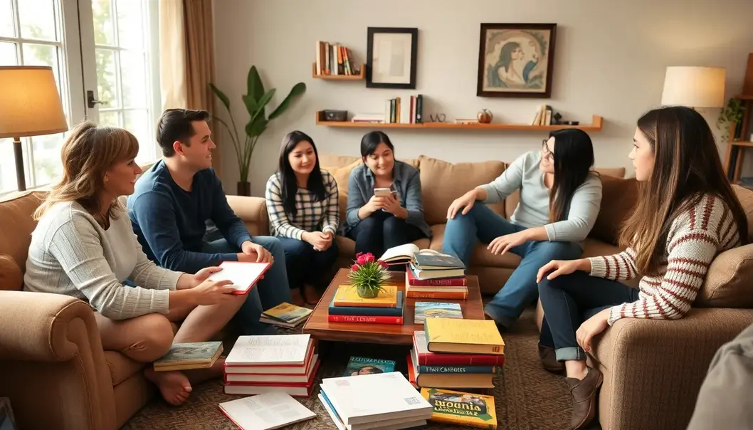 Parents fostering a critical thinking dialogue with their high schooler.